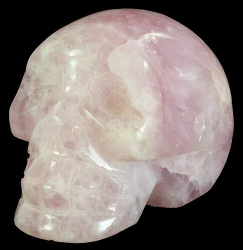 Polished Rose Quartz Crystal Skull #62624